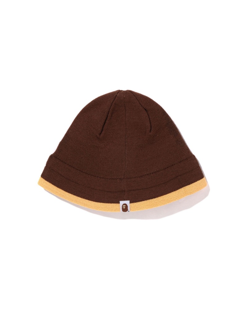 Chapeaux Bape Ape Face Marron Femme | CMA-83649164